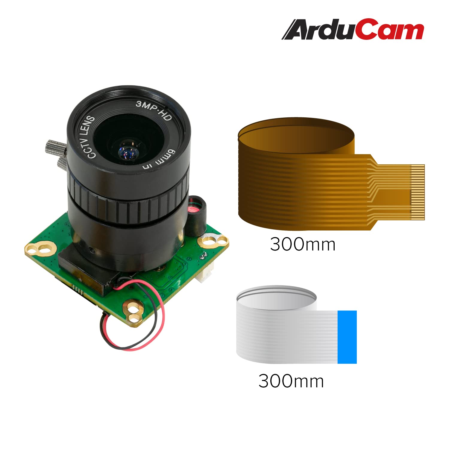 Arducam for Raspberry Pi HQ Camera, 12.3MP IMX477 Camera Module with CS-Mount Lens, Automatic IR-Cut Switching All-Day Image, Compatible with Raspberry Pi 5, 4 Model B, Pi 3/3B+, and Pi Zero 2W