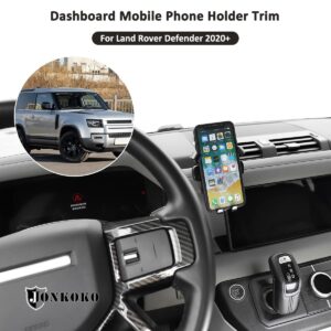 YIWANG Alumium Alloy Dashboard Side Mobile Phone Holder Trim for Land Rover Defender 90 110 2020-2022 Car Accessories (Style J)