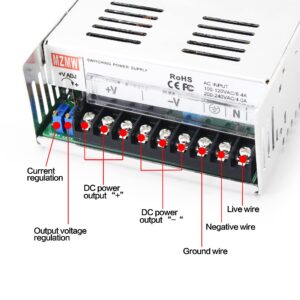 CNCTOPBAOS 600W 36V DC Switching Power Supply Transformer AC to DC Driver Adapter 16.6A Universal Regulated Converter for LED Strip Light CCTV Camera Radio Stepper Servo Motor 3D Printer (36V 16.6A)