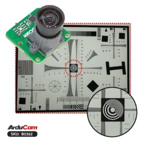 Arducam for Mini Raspberry Pi HQ Camera, 12MP IMX477 with Low Distortion M12 Lens, 25 * 24mm Camera Board Compatible with Raspberry Pi 5, 4 Model B, Pi 3/3B+, and Pi Zero 2W