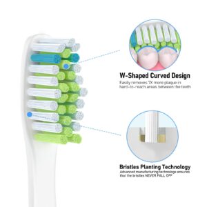 Replacement Toothbrush Heads for Ultra Plaque Control & Whitening, Diamantine-Clean Brush Heads Compatible with Philips Sonicare Electric Toothbrush, 4 Pack