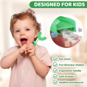 ZMRZ Toddler Toothbrush, U-Shaped Kids Toothbrush for 2-6 Years, Baby Toothbrush with Food Grade Soft Silicone, 360° Manual Whole Mouth Toothbrush for Kids