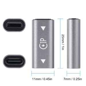 BOLS USB-C Women to Female Adapter (2PCS) for Data Synchronization and Charging, Compatible with Huawei P10 and Other C Devices, Compatible with iPhone, MacBook and Other Compatible interfaces……