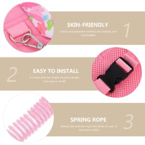 BESPORTBLE 1 Set of Kids Safety Harness Leash Toddler Leash Walking Harness Wristband Assistant Strap Back Belts for Girls (Pink) Toddler Harness with Leash