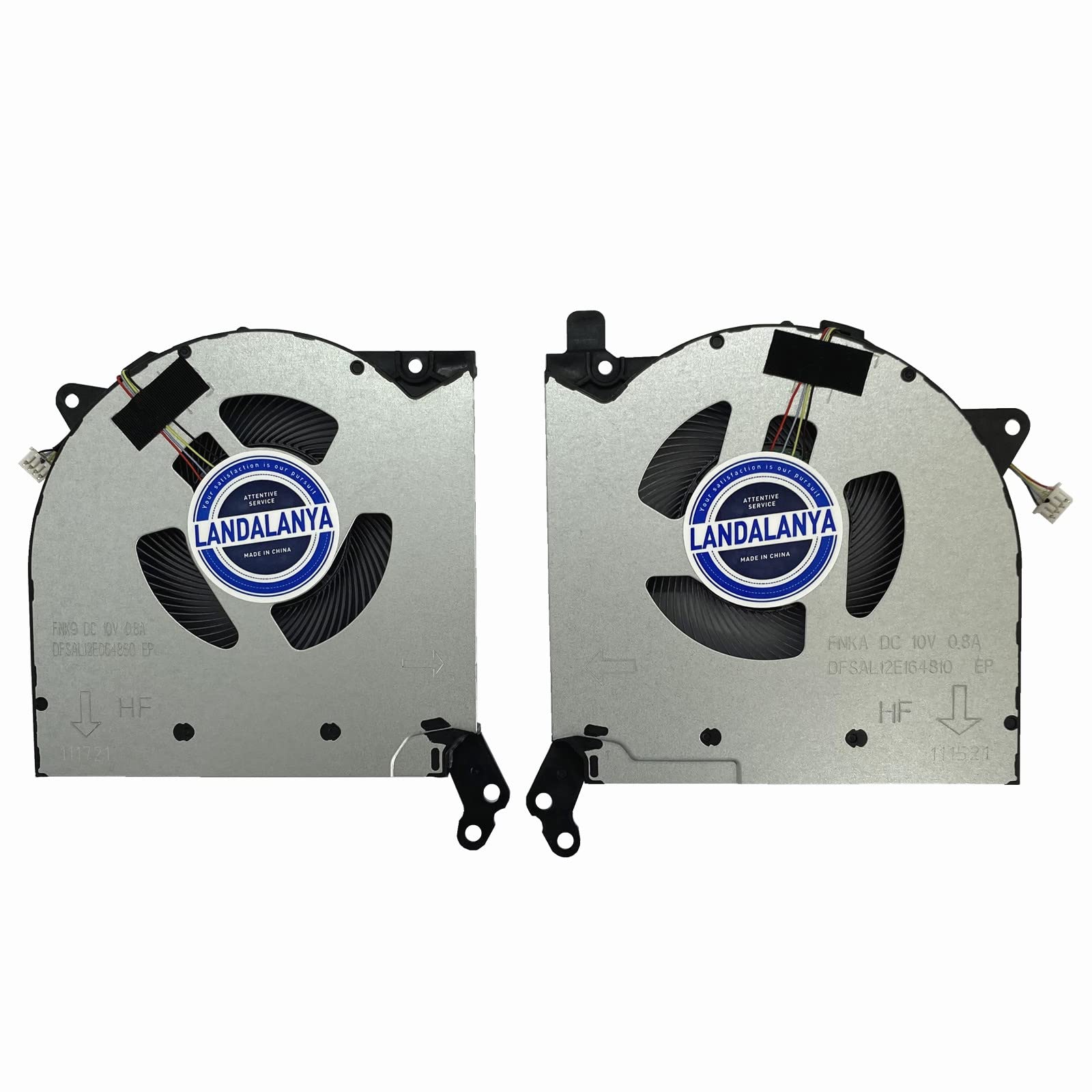 LANDALANYA Replacement New CPU and GPU Cooling Fan fLenovo Legion （ Y7000P R7000P RTX3060 2021 ） Legion 5-15IMH05H Y550-15E 2021H Series DC10V 0.8A DFSAL12E064860 FNK9 DFSAL12E164810 FNKA Fan