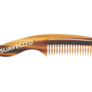 Suavecito Deluxe Handle Beard Comb Amber Men's Styling Combing