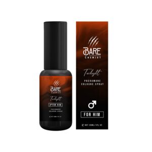 Bare Chemist Twilight Pheromone Cologne for Him - [Long Lasting Formula] Pheromone Perfume Oil Spray for Men 1oz. - Lavender, Iris, Leather