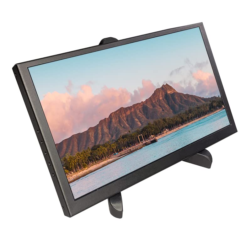 LESOWN 10.1 inch LCD Display LCD Screen, HD 1024x600 IPS Portable Monitor with Dual Speakers for PS4 Series Raspberry Pi PC