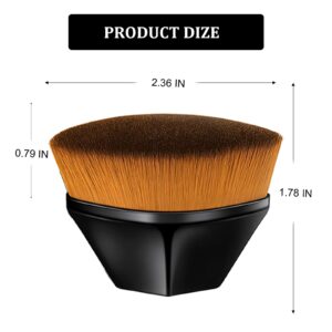 HoPliGhe Foundation Brush for Liquid Makeup Professional Kabuki Brush Makeup Brushes for Face Body Flawless Powder Cosmetics brochas de maquillaje for make up, with Protective Case