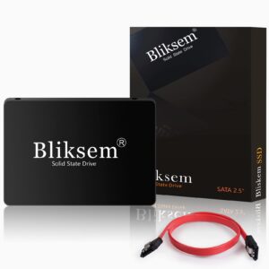 bliksem ssd 240gb sata 6gb/s 2.5" 7mm internal drives ssd 3d nand tlc chip up to 550mb/s with sata cable for computers and laptops (black 240gb)