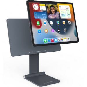 LULULOOK Adjustable Foldable Magnetic iPad Pro Stand, Gray, 12.9"