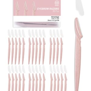 Dermaplaning Tool for Face, 30 Pcs Dermaplane Razor for Face, Multipurpose Face Razors for Women and Men by MoHern, Pink