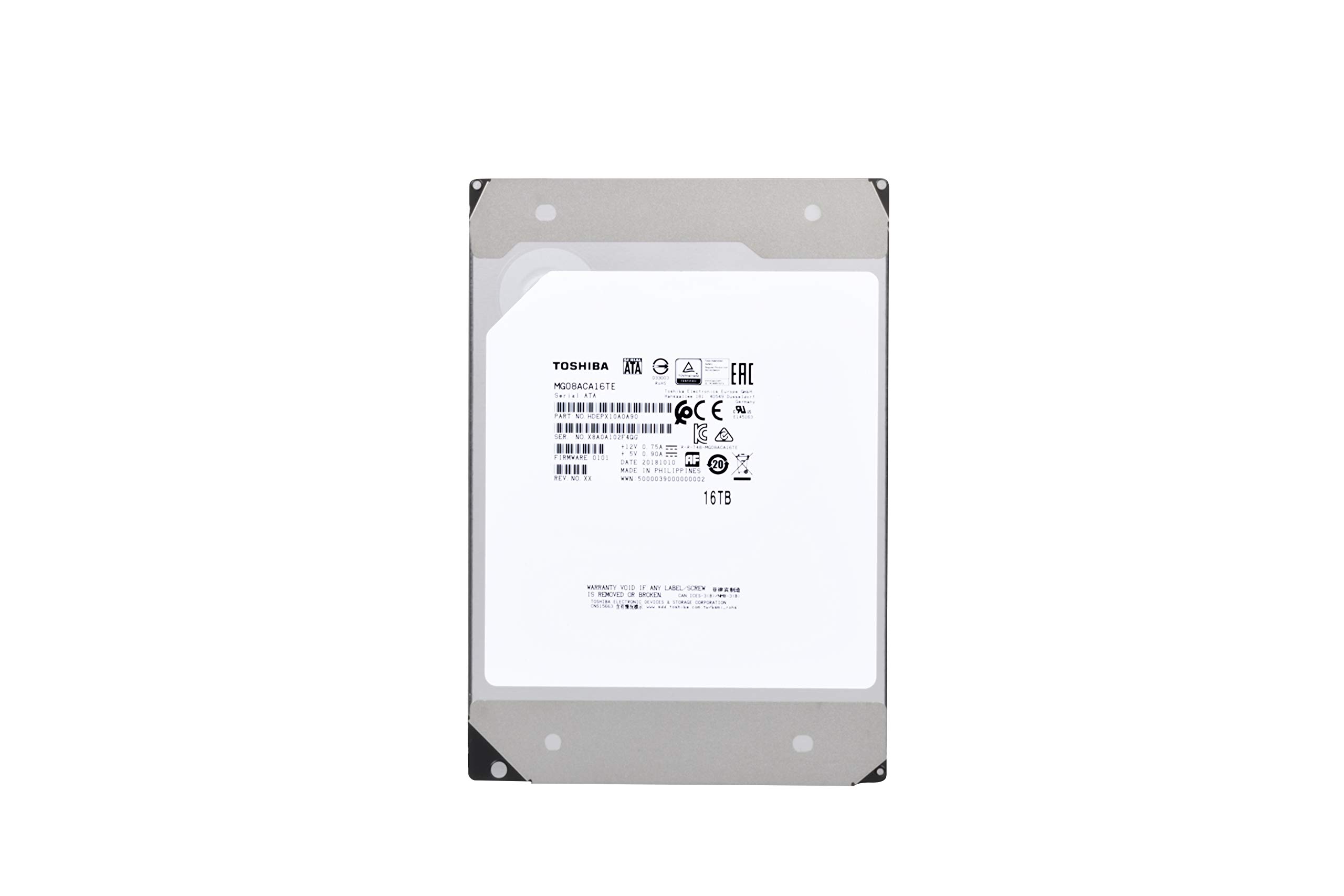 Toshiba MG08ACA16TE 16TB 7200RPM 512e 3.5" SATA Enterprise Desktop Hard Drive (Renewed)