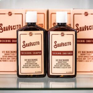 Suavecito Thickening Shampoo & Conditioner Set Hair Growth Thickening Hair Loss Shampoo Treatment Regrowth Shampoo & Conditioner