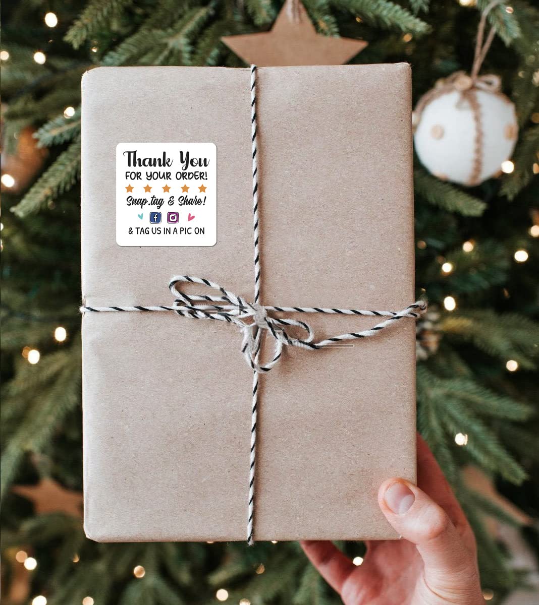 Thank You for Your Order Cute Small Shop Stickers, Online Retailers Small Business Small Shop Thank You Stickers Gift Bags Packages Envelopes Labels, 500 Labels Per Roll