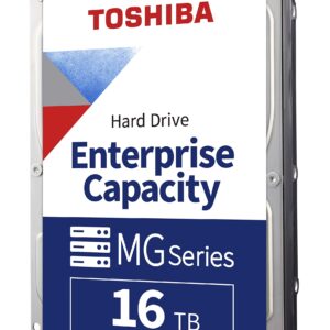 Toshiba MG08ACA16TE 16TB 7200RPM 512e 3.5" SATA Enterprise Desktop Hard Drive (Renewed)