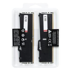 Kingston Fury Beast RGB 32GB 6000MT/s DDR5 CL40 DIMM Desktop Memory (Kit of 2) Single Module | Intel XMP 3.0 | Infrared Sync Technology | Overclocking Stability | KF560C40BBAK2-32