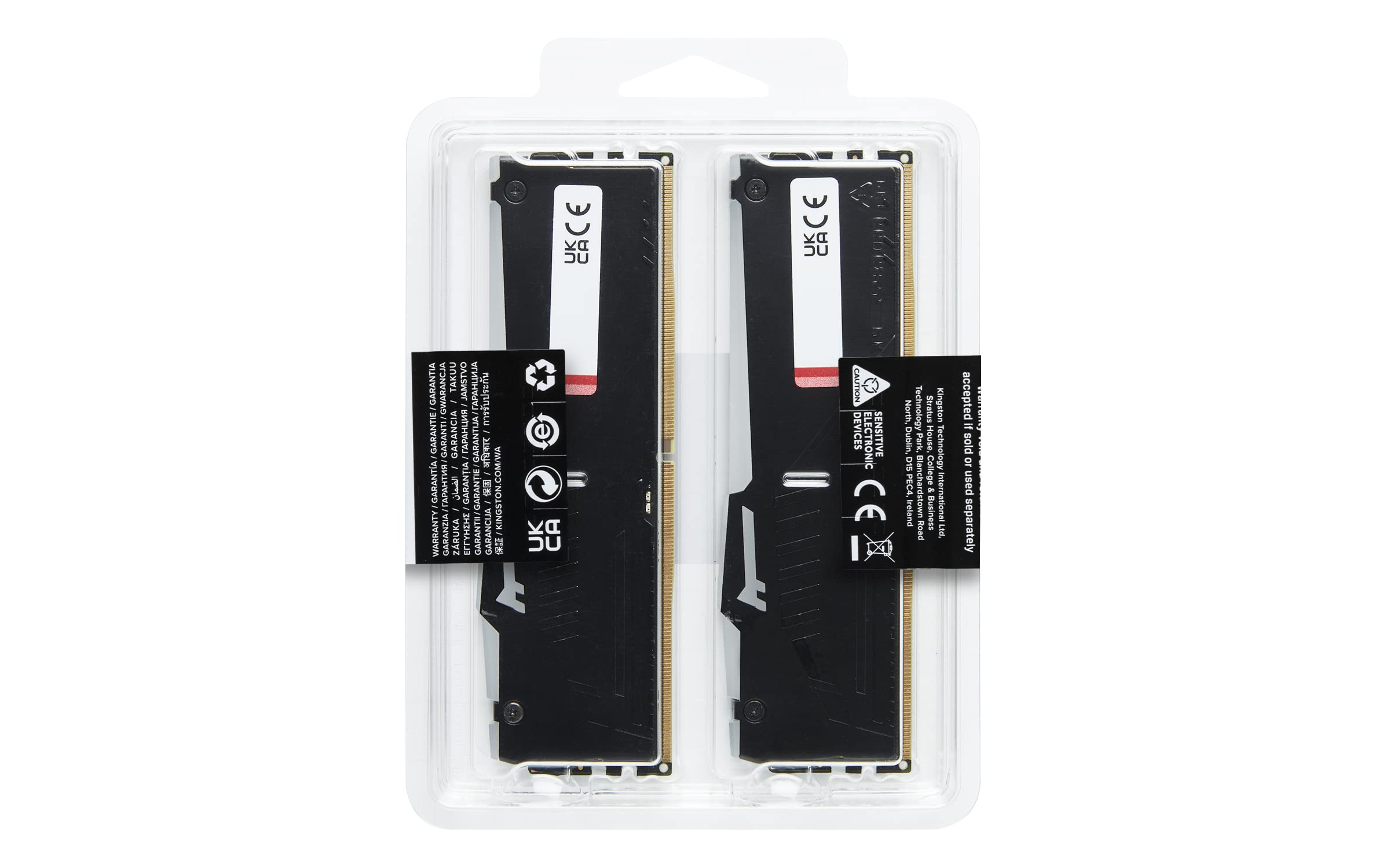 Kingston Fury Beast RGB 32GB 6000MT/s DDR5 CL40 DIMM Desktop Memory (Kit of 2) Single Module | Intel XMP 3.0 | Infrared Sync Technology | Overclocking Stability | KF560C40BBAK2-32