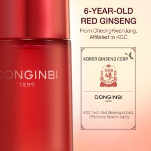 [Upgraded] DONGINBI Korean Red Ginseng Essential Care Set EX, Anti Aging Skin Care Routine Kit - Skin Moisturizing For All Skin Type