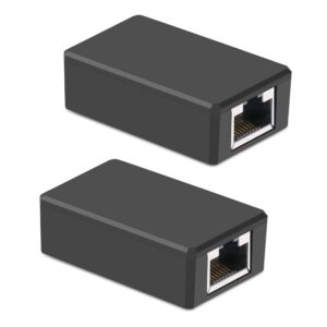 bols (2 pack) rj45 female to female coupler, ethernet coupler，ethernet extension, for cat5/ cat5e/ cat6e/ cat7/ cat7 ethernet expansion cable