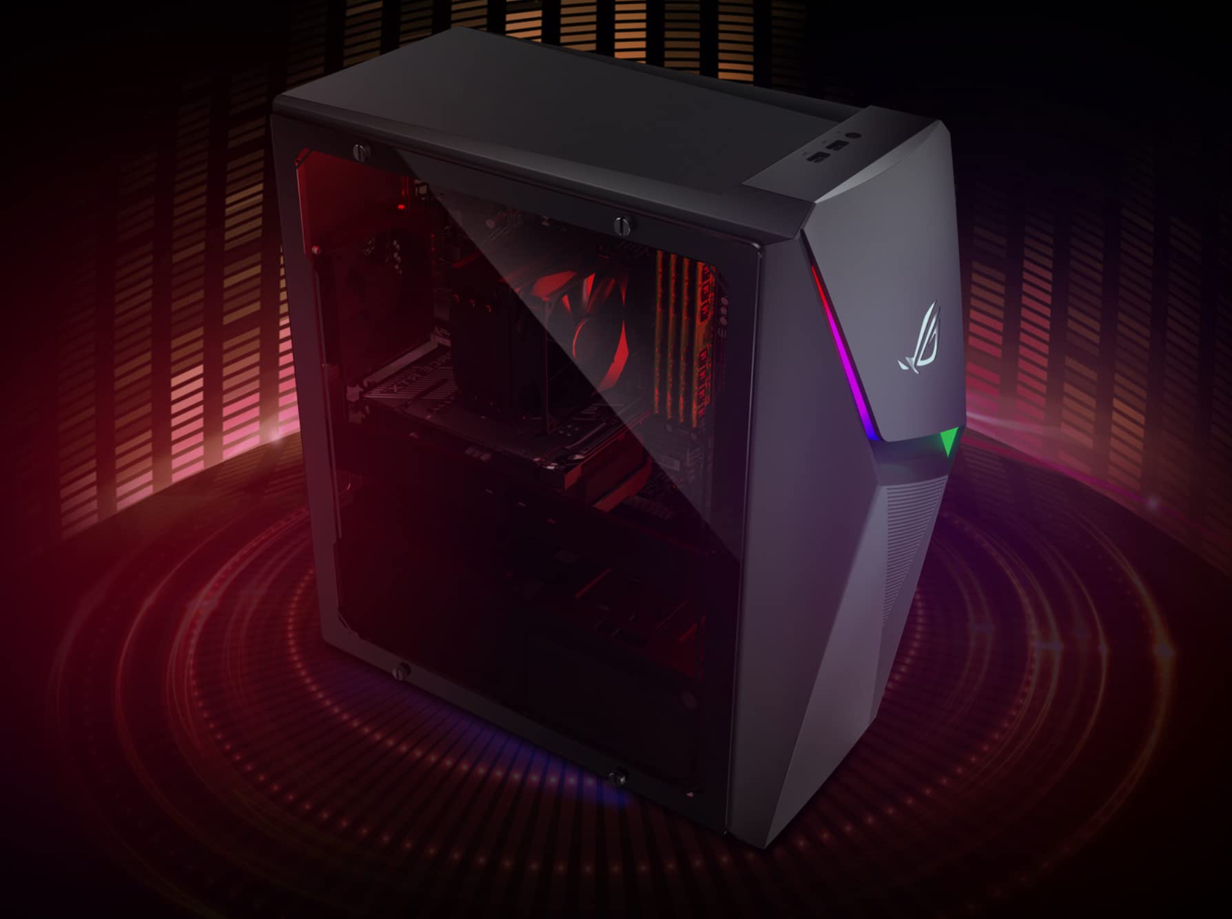 ASUS ROG Strix GL10 Gaming Desktop Computer, AMD Hexa-Core Ryzen 5 3600X Processor, 64GB RAM 2TB SSD, NVIDIA GeForce GTX 1660 Ti 6GB, DisplayPort Bluetooth DTS Audio, Windows 10 Homek