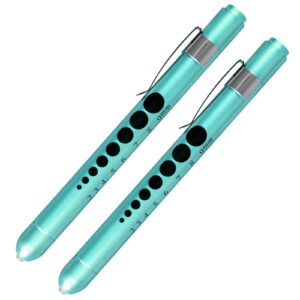 AOICRIE Diagnostic Medical Penlight, Mini Reusable LED Penlight Flashlight Pen Torch, Torch Doctor Nurse Emergency Pen Light with Pupil Gauge and Ruler