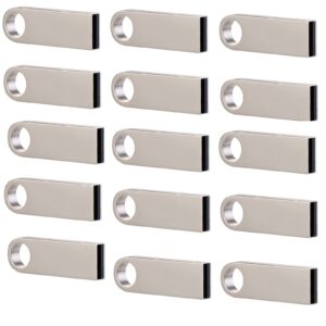 8gb usb flash drive 100 pack usb2.0 flash drive 100 pack 8gb usb bulk usb flash drives thumb drive 100 pack 8gb metal mini usb drive lcwamy (silver, no logo)