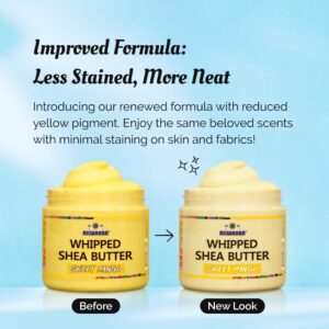 AKWAABA Whipped Shea Butter (Sweet Mango) - Nourishes, Moisturizes & Soothes | Pure Shea Butter | No Dyes & Parabens | 12 oz / 340 g