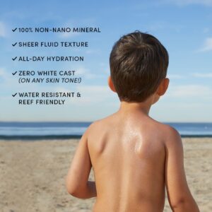 Evereden Kids Sunscreen SPF 50: Premium Mineral Sunscreen for Toddlers, Kids, and Whole Family - UVA/UVB Protection, Non-Toxic, Water-Resistant - Suitable for face and body - FSA Eligible