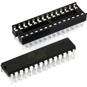 2pcs ATMEGA328P-PU ATMEGA328P with Bootloader and IC Socket Compatible for Arduino