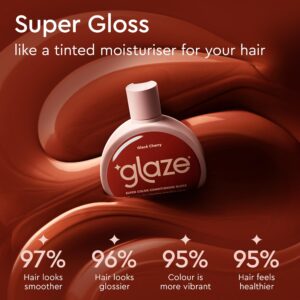 Glaze Conditioning Gloss - Tinted Moisturizer for Vibrant Red/Auburn Hair - Boosts Color, Repairs Damage & Adds Mirror Shine - Glace Cherry, 6.4 oz