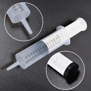 Large Syringes with Tube for Liquid 3 Pack 150ml Plastic Big Syringe with Blunt Needle and Tip Cap, Individual Sterile Sealed