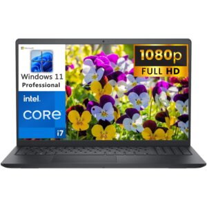 dell inspiron 15 3000 3520 15.6" fhd business laptop computer, 12th gen intel 10-core i7-1255u, 32gb ddr4 ram, 2tb pcie ssd, wifi, bluetooth, windows 11 pro