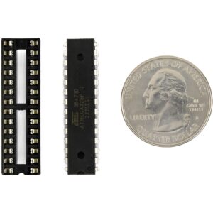 2pcs ATMEGA328P-PU ATMEGA328P with Bootloader and IC Socket Compatible for Arduino