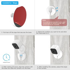 OkeMeeo Adhesive Wall Mount for Blink Mini, No Drill Bracket for Blink Mini Indoor Camera, Easy to Install, 3 Pack