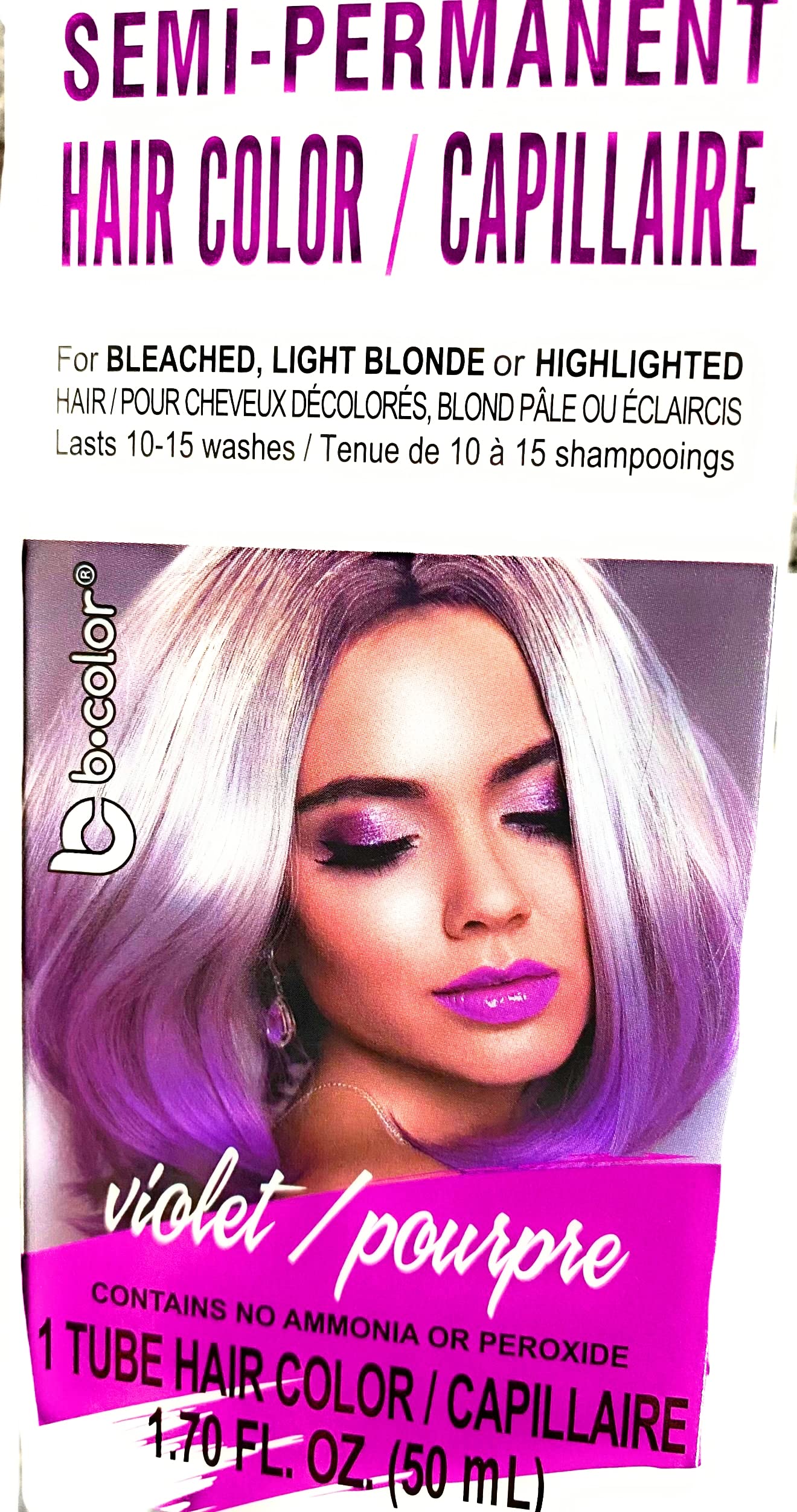 B Color Semi Permanent Hair Color Violet