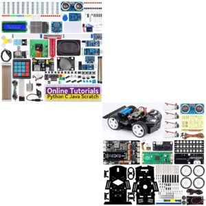 SunFounder Raspberry Pi Ultimate Starter Kit for Raspberry Pi 4B 3B+ 400 with Raspberry Pi Pico Robot Car Kit