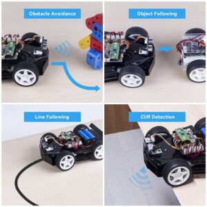 SunFounder Raspberry Pi Ultimate Starter Kit for Raspberry Pi 4B 3B+ 400 with Raspberry Pi Pico Robot Car Kit