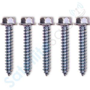 SatelliteSale General Purpose 5/16" Outer Diameter X 2" Long 7/16" Hex Head Lag Bolt Zinc Plated Screws