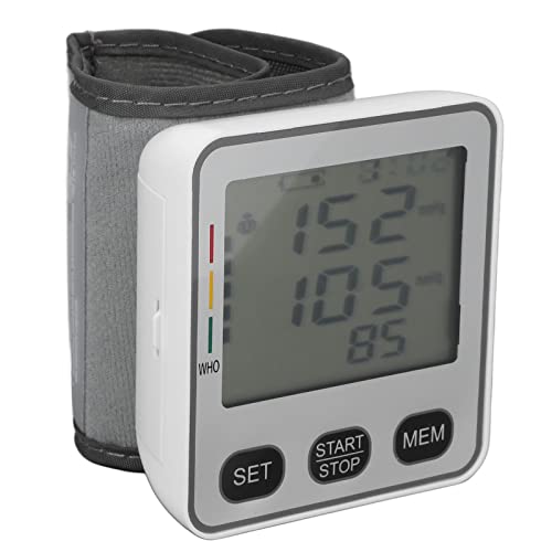 Digital Sphygmomanometer, Voice Function Simple Operation LCD Display Blood Pressure Monitor for Travel