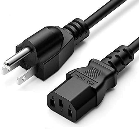 Marg AC in Power Cord Plug Lead for ASUS MS Widescreen LED LCD Monitor VS278Q-P VN247H-P VN247HP VN247H-P VN279Q VN279QL VN279QLB VW22AT-CSM VW193D VW22ATCSM MS Widescreen Series VB VE VG VH