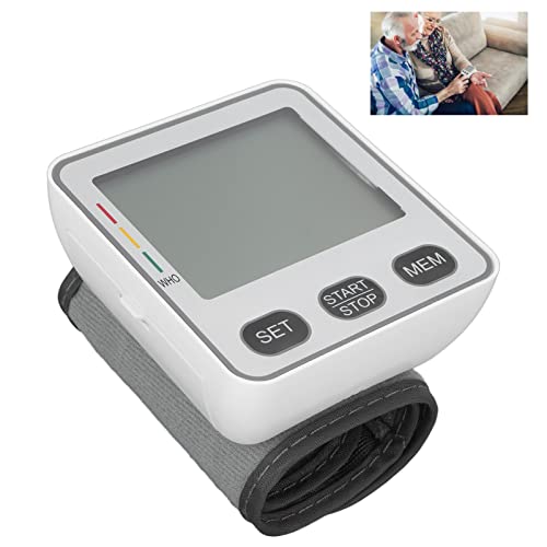 Digital Sphygmomanometer, Voice Function Simple Operation LCD Display Blood Pressure Monitor for Travel