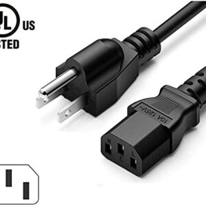 Marg AC in Power Cord Plug Lead for ASUS MS Widescreen LED LCD Monitor VS278Q-P VN247H-P VN247HP VN247H-P VN279Q VN279QL VN279QLB VW22AT-CSM VW193D VW22ATCSM MS Widescreen Series VB VE VG VH