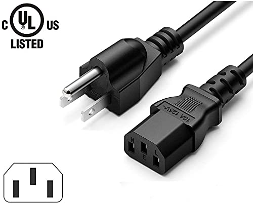 Marg AC in Power Cord Plug Lead for ASUS MS Widescreen LED LCD Monitor VS278Q-P VN247H-P VN247HP VN247H-P VN279Q VN279QL VN279QLB VW22AT-CSM VW193D VW22ATCSM MS Widescreen Series VB VE VG VH