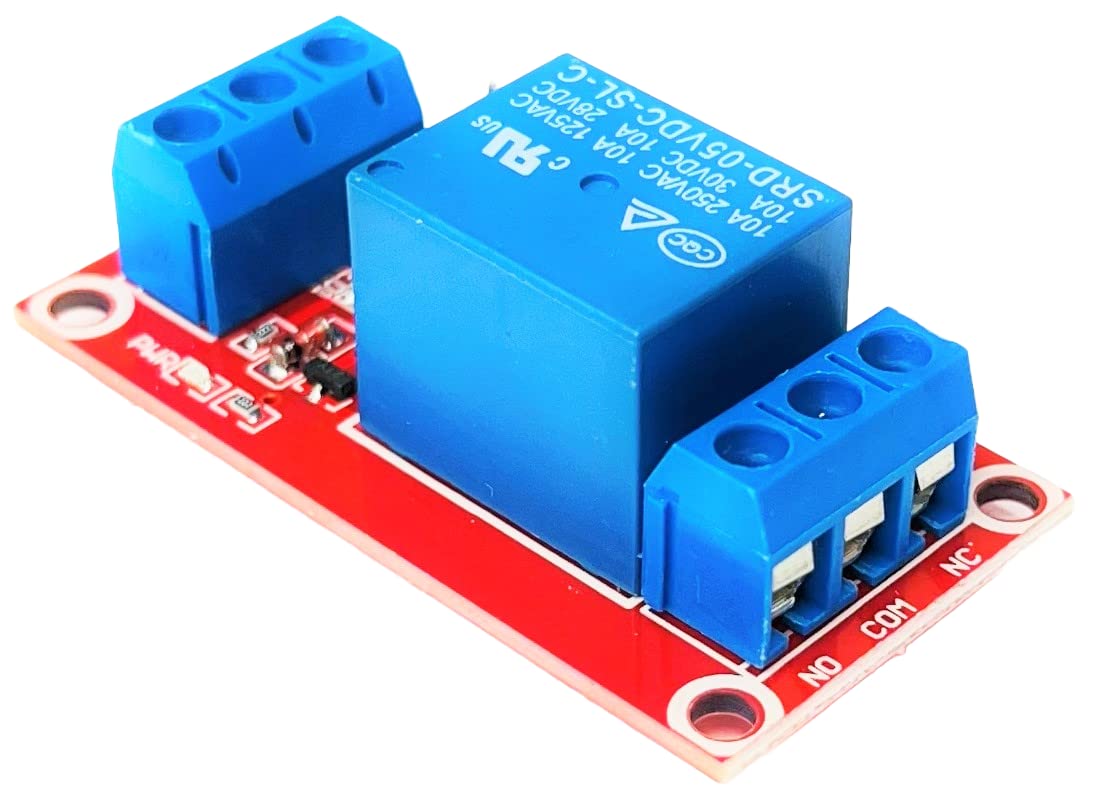 DIYables 3pcs Relay Module for Arduino, ESP32, ESP8266, Raspberry Pi, 1 Channel, 5V, High/Low Level Trigger