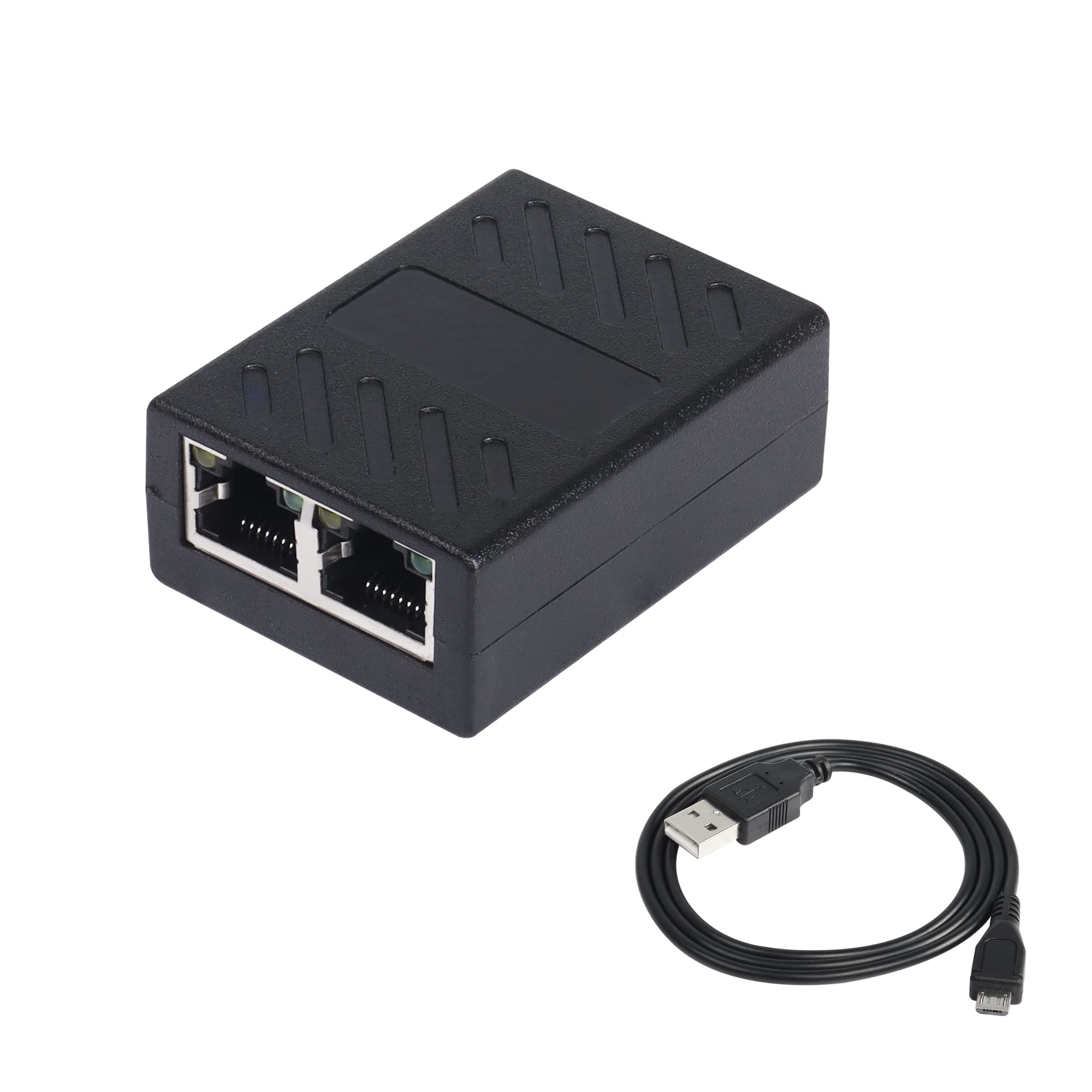 SinLoon RJ45 Splitter Adapter, Ethernet Cable Splitter, RJ45 Network Extension Connector,Two Devices Share The Internet at The Same Time.