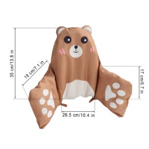 High Chair Cushion, for IKEA High Chair Cushion, Cushion High Chair, for IKEA Highchair Cushion for IKEA Antilop Highchair, Built-in Inflatable Cushion, Baby Sitting More Comfortable (Brown Bear)