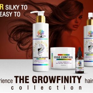 GrowFinity Hair Growth Oil | Biotin and Argan Infused for 3x Faster Growth | Regrowth Treatment | Vitamin E Salon-Grade Natural Oil - 1 Oz