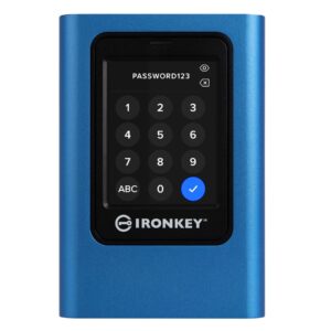 kingston ironkey vault privacy 80 1.92tb external ssd | fips 197 | xts-aes 256gb encrypted | touch screen pin | secure data protection | ikvp80es/1920g