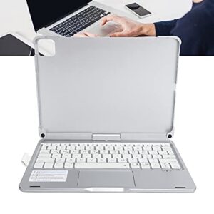 gowenic bluetooth led backlight keyboard bluetooth gaming keyboard computer laptop accessory for pc computer laptop notebook(silver, pisa leaning tower type)